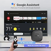 cheap TV Boxes-Smart TV Box Streaming Media Player Global Version Mortal T1 Bluetooth Google Assistant Android13 AllwinnerH313 2.4G&amp;5G Wifi 4K