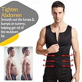 abordables Accesorios para Correr-Hombre Fajas Control de barriga Calorías Quemadas por Entrenamiento de gimnasio Ejercicio y Fitness Ropa Deportiva