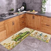 cheap Rugs &amp; Mats &amp; Carpets-Sunflower Series Long Kitchen Mat - Non-Slip, Stain-Resistant, Absorbent Rug for Entryway &amp; Home Use