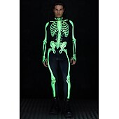 olcso Páros és csoportos jelmezek-koponya csontváz test halloween csoportos páros jelmezek teljes testes macskaruha ijesztő jelmez férfi női fiú gyermek felnőttek előadás buli klub halloween karnevál halottak napja könnyű