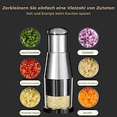 abordables Ustensiles et gadgets de cuisine-Hachoir à ail pressé multifonctionnel manuel broyeur d&#039;ail trancheuse à légumes outil de cuisine en acier inoxydable presse-ail portatif aide à la cuisson facile usage domestique