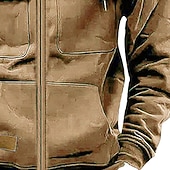 cheap Tactical Hoodie-Men's Hoodie Full Zip Hoodie Wine Red Black Army Green Khaki Gray Hooded Plain Zip Up Front Pocket Tactical Sports &amp; Outdoor Casual Polyester Streetwear Cool Sportswear Spring &amp;  Fall Clothing Apparel