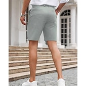 ieftine pantaloni scurți de lucru-Bărbați Pantaloni scurti de rochie Pantaloni scurți Burmuda Pantaloni scurți de lucru Buzunar Simplu Confort Respirabil Lungimea genunchiului În aer liber Afaceri Modă Casual Negru Bleumarin