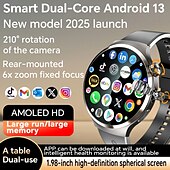 abordables Montres connectées-S13 Montre intelligente 1.98 pouce Smartwatch Montre Connectée Wi-Fi Bluetooth 4G Minuterie Rappel d&#039;appel Moniteur de Fréquence Cardiaque Rappel sédentaire Trouver mon Appareil Compatible avec