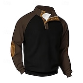abordables Sudaderas Básicas_-Hombre Sudadera Pana Sudadera Con Capucha Albaricoque Negro Azul Marino Con Capucha Plano Bloque de Color Deporte Diario Ropa de calle Fresco Design Básico Primavera &amp; Otoño Ropa Sudaderas con capucha