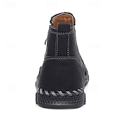 abordables Bottines-Bottines zippées faites main pour hommes pour un confort quotidien – bottes de marche décontractées de style vintage pour les voyages d&#039;automne et les aventures urbaines