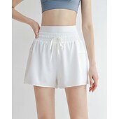 economico Pantaloni corti da corsa-Per donna Pantaloncini da corsa con collant Shorts da allenamento 2 in 1 Coulisse Vita Alta Pantaloni Athleisure Palestra Allenamento Elastico Traspirante Allenamento in Palestra All&#039;aperto Corsa