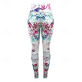 tanie Legginsy i legginsy do jogi-Damskie Legginsy capri Legginsy do jogi Wyszczuplenie brzucha Wysoka talia Siłownia Taniec Obuwie sportowe Doły Czarny Biały Niebieski Jesień Sport Odzież sportowa Ścisłe dopasowanie