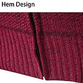 preiswerte Herren Strickjacke-Herren Strickjacke Kurzer Pullover Reißverschluss-Pullover Strickpullover Gerippt Stricken Normale Oberteile Patchwork Fleece Farbblock Stehkragen Mode Klassisch Urlaub Alltagskleidung Bekleidung