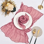 abordables Ustensiles et gadgets de cuisine-Lot de 10 serviettes en polyester de couleur unie, serviettes de table rectangulaires tissées de 20 x 20 pouces avec bordure élégante, parfaites pour la décoration de table de Noël, de vacances, de