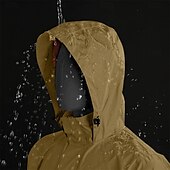 baratos jaqueta esportiva-Homens Casaco exterior Jaqueta casual Férias Diário Prova-de-Água A Prova de Vento Bolsos Outono Inverno Tecido Moda Clássico Com Capuz Padrão Verde Claro Vermelho Escuro Azul Marinha Azul cáqui