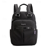 abordables Sacs à dos de Collège-Femmes Sac à Dos Cartable Sac à Dos Fonctionnel Sac à dos scolaire École Quotidien Voyage Nylon Réglable Léger Fermeture éclair Gris foncé Noir Rose Claire