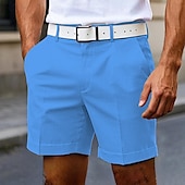 billige arbeidsshorts-Herre Dress Shorts Burmuda shorts Arbeidshorts Lomme عادي Komfort Knelengde utendørs Virksomhet Mote Fritid Svart Hvit