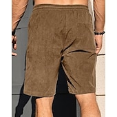 economico Pantaloncini casual-Per uomo Shorts Pantaloncini Estivi Pantaloncini casual Pantaloncini di velluto a coste Tasca Elastico in vita Coulisse Semplice Comodità Traspirante Corto All&#039;aperto Vacanza Canotta sportiva Casual