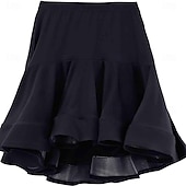 economico Abbigliamento balli latino-americani-Gonne asimmetriche a spina di pesce con fianchi da ballo latino per ragazze che ballano salsa tango samba