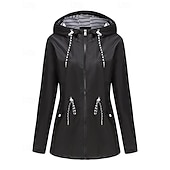 cheap Outdoor Jackets-Women&#039;s Windbreaker Softshell Jacket Hiking Jacket Outdoor Waterproof Windproof Hiking Outfits Hiking Clothes Spring Autumn / Fall Top Camping / Hiking / Caving Running Black Yellow Pink