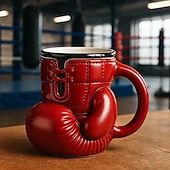 cheap Mugs &amp; Cups-Boxing Glove Mug, Funny Resin Stainless Steel Coffee Cup for Home, Unique Boxer Gift for Men, Boxing Lovers Novelty Drinkware