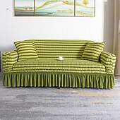 cheap Sofa Cover-3D Bubble Lattice Elegant Stretch Sofa Cover Loveseat Cover Couch Cover Spandex Elastic Sofa Slipcover Protector with Skirt