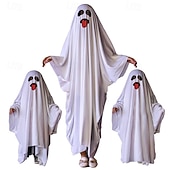 olcso Szellemek és Aratók-Fehér Lepedő Szellem Halloween Pelerin / köpeny Jelmez Borzalom Ijesztő jelmez Gyermek Felnőttek Uniszex Mindszentek napja Farsang Teljesítmény Parti Egyszerű Halloween jelmezek Kiöltözik