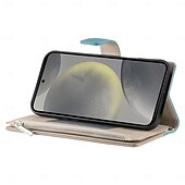 baratos Capa Samsung-telefone Capinha Para Samsung Galaxy S25 S25 Mais S25 Ultra S24 Ultra S24 Plus S24 S24 Ultra Plus A55 A35 A25 A15 5G Capa para Cartão Wallet Suporte para Alianças Proteção de corpo inteiro com cordão