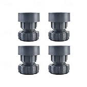 cheap Bathroom Gadgets-4 Pcs Height Adjustable Washing Machine Stand Anti Slip Furniture Base Riser Pads Shock Absorbing Feet for Refrigerator Washer Dryer Leveling Support Heavy Duty Stabilizer