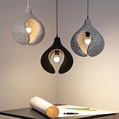 economico Luci a sospensione-Lampadario a sospensione in metallo in stile moderno, paralume per lampada a sospensione con personalità creativa, apparecchi di illuminazione per la decorazione della camera da letto e del soggiorno