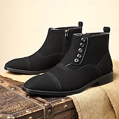 cheap Ankle Boots-Men&#039;s Beige Lace-Up Ankle Boots with Round Toe and Classic Stitching, Vintage Business-Casual Footwear for Office, Urban Walking and Smart Daily Outfits