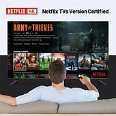 cheap TV Boxes-Smart TV Box Streaming Media Player Global Version Mortal T1 Bluetooth Google Assistant Android13 AllwinnerH313 2.4G&amp;5G Wifi 4K