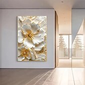 お買い得  植物画 プリント-プリント キャンバス地プリント - 抽象画 フローラル柄 近代の 伝統風 アートプリント