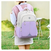 abordables Sacs à dos pour Enfants et Adolescents-Enfant Garçons Fille Sac à Dos Cartable Sac à Dos Fonctionnel Sac à dos scolaire École Polyester Réglable Grande capacité Imperméable Fermeture éclair Noir Rose Claire Violet