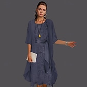cheap Mother&#039;s Wraps-Solid Shawls Coat Jacket Women&#039;s Wrap Mother&#039;s Wedding Guest Wraps Ladies Elegant Half Sleeve Chiffon Wraps With Pure Color For Evening Party Spring &amp;  Fall dress to impress