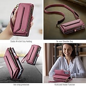 Χαμηλού Κόστους Samsung Θήκη-τηλέφωνο tok Για Samsung Galaxy Z Fold 7 Θήκη κάρτας πορτοφολιού Φερμουάρ Προστατευτικό για όλο το σώμα με τον Lanyard TPU PU δέρμα