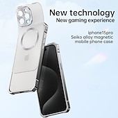رخيصةأون جرابات آيفون-هاتف غطاء من أجل iPhone 16 Pro Max 15 Pro Max غطاء خلفي مغناطيس ضد الصدمات مكتب  /  الأعمال الكمبيوتر الشخصي