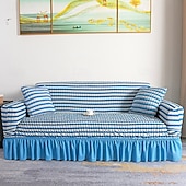 cheap Sofa Cover-3D Bubble Lattice Elegant Stretch Sofa Cover Loveseat Cover Couch Cover Spandex Elastic Sofa Slipcover Protector with Skirt