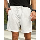 preiswerte Lässige Shorts-Herren Shorts Sommershorts Freizeitshorts Cordshorts Tasche Elastischer Bund Kordelzug Einfach Komfort Atmungsaktiv Kurz Outdoor Sport Klassisch Lässig Schwarz Weiß Mikroelastisch