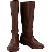 preiswerte Schuhe-Mittelalterlich Renaissance Schuhe Stiefel Kniehohe Stiefel Pirat Wikinger Kreuzritter Kostüm Herren Unisex Keltisch Seeräuber Halloween Maskerade Party &amp; Abend LARP Renaissance-Messe Erwachsene