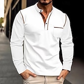 cheap Basic Sweatshirts-Men&#039;s Button Up Hoodie Wine Red Black White Army Green Navy Blue High Neck Plain Front Pocket Sports &amp; Outdoor Casual Daily Streetwear Cool Designer All Seasons Clothing Apparel Hoodies Sweatshirts