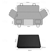 tanie Pokrowiec na sofę dla zwierząt-Pokrowiec na siedzenie dla psa do samochodu Toyota Tacoma, wodoodporny pokrowiec na tylne siedzenie, składany przedłużacz tylnego siedzenia, antypoślizgowy, podróżny