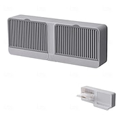 cheap Home Supplies-Wall-Mounted Soap Holder Dust-Proof Adhesive Bar Soap Dish with Hooks Plastic Soaps Box Tray for Bathrooms, Showers and Kitchens