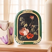 cheap Sculptures-Resin Ghost Reading Rose Arched Desktop Decorative Photo Frame, Home Decor Figurine for Bedroom, Study, Office Desk, Photo Display, and Photography Props