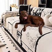 economico Copridivano per animali domestici-Copridivano in ciniglia vintage antigraffio per cani, adatto agli animali domestici