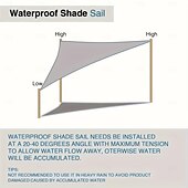 abordables Protection Solaire-1 voile d&#039;ombrage triangulaire d&#039;extérieur résistant aux UV, utilisé pour les pavillons, les jardins, les piscines, bleu ciel