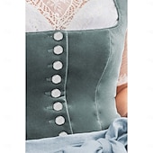 cheap Dirndl-Oktoberfest Beer Oktoberfest Dress Dirndl Trachtenkleider Maid Bavarian German Wiesn Women&#039;s Carnival Beer Festival Traditional Style Cloth Dress Apron Without Blouse