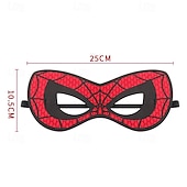 cheap Masks-Mask Arm Guards Spider Superhero Half Face Kid's Unisex Boys' Halloween Carnival Party Performance Dress Up