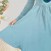 halpa 3D sarjakuva lipasto-Tyttöjen 3D Piirretty Mekko Pitkähihainen Kesä Kevät Loma Päivittäin Pyhäpäivä Prinsessa Kaunis Makea Lapset 4-12 vuotta Rento mekko A linjainen mekko Polvipituinen Normaali