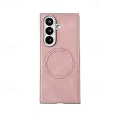 Недорогие Чехлы для Samsung-телефон Кейс для Назначение SSamsung Galaxy Z-образный сгиб 7 Z-сгиб 6 Z Fold 5 Z Fold 4 Z Fold 3 Кейс на заднюю панель Магнитный Защита от удара Ретро ТПУ Кожа PU