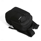 preiswerte College-Rucksäcke-Schwarzer Laptop-Rucksack für Herren für Arbeit und Schule – wasserdichte, leichte Business-Tasche mit Reißverschlusstasche vorne und gepolsterten Riemen