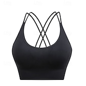 abordables Soutiens-gorge de sport &amp; gilets-Soutien-gorge Rembourré Haut de Soutien-Gorge Soutien-Gorges de Sport Femmes Soutien-Gorges de Sport ​Brassière Soutien-Gorge Top Réglable Séchage Rapide Léger Entraînement en salle Danse Course Des