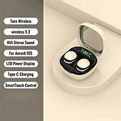 baratos Auscultadores TWS True Wireless-696 MINI01 Fone de ouvido sem fio True TWS No ouvido Bluetooth 5.3 Estéreo O som ao Redor Microfone Embutido para Apple Samsung Huawei Xiaomi MI Treino de Ginástica Esqui Acampar e Caminhar Negócios