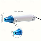 preiswerte Bis zu 30 $-Mini-Heißluftpistole, Heißluftgerät für Epoxidharz, für DIY-Acrylharzbecher, Trinkgläser, Prägung, Schrumpfverpackung, Farbtrocknung, Basteln, Elektronik, DIY, Entfernen von Epoxidharzbechern, Malen